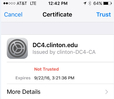 Wireless Connection Adroid Device Screenshot
